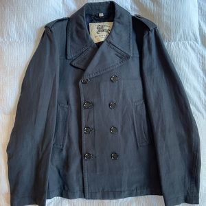 ❗️SALE❗️Burberry Peacoat in Blue Linen